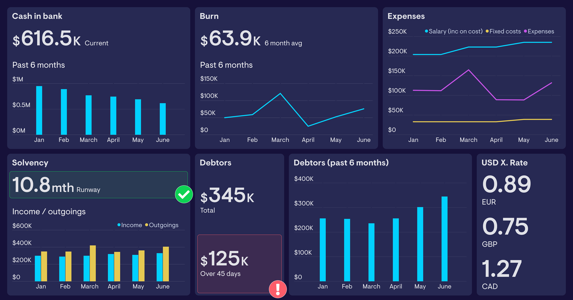 MIS / CFO Dashboard